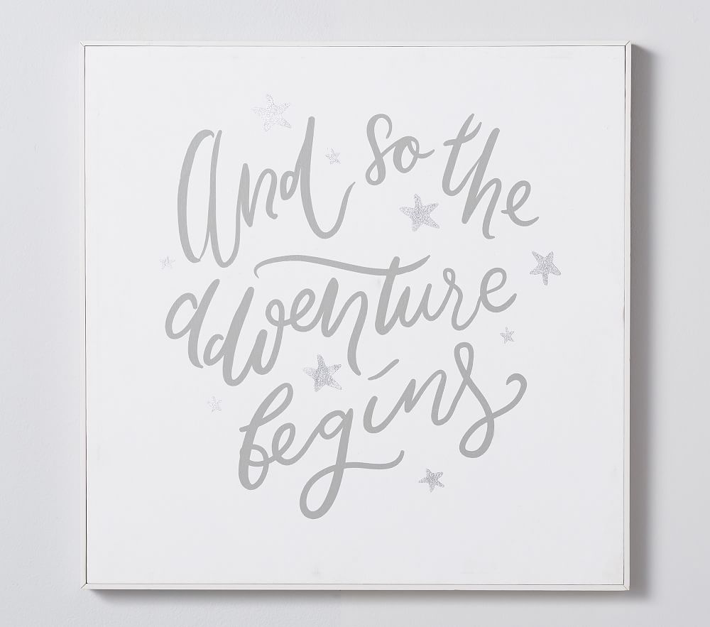 Adventure Begins Canvas Framed Art